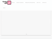 Tablet Screenshot of gestiondevisas.com.ar